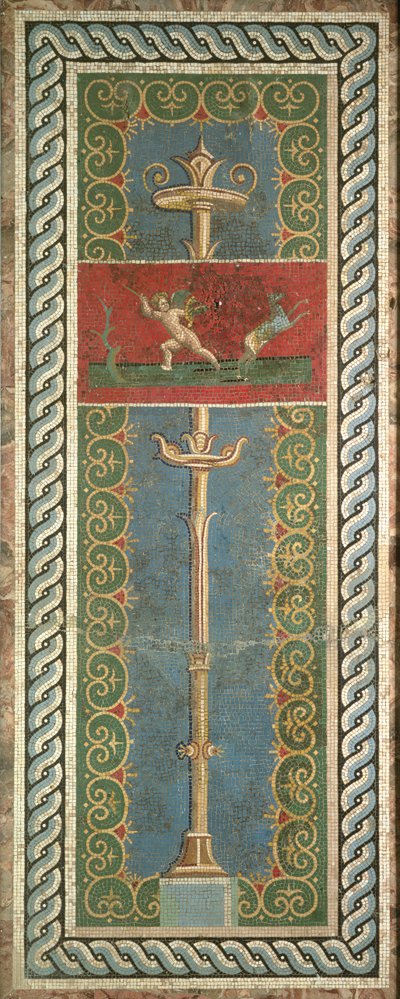 Candelabra with ornamental motif by Roman
